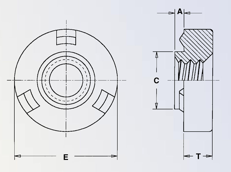 Item # WNS-M6-0, Self-Locating Projection Weld Nuts - Metric Type WN ...